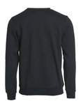 021030 Sweater Basic Roundneck Zwart Clique