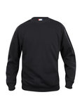 021030 Sweater Basic Roundneck Zwart Clique