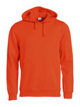 021031 Basic Hoodie Diep-Oranje Clique