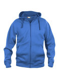 021034 Basic Hoodie Full zip Kobalt Clique