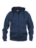 021034 Basic Hoodie Full zip Dark Navy Clique