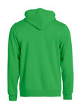 021034 Basic Hoodie Full zip Appel Groen Clique