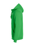 021034 Basic Hoodie Full zip Appel Groen Clique