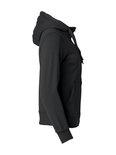 021034 Basic Hoodie Full zip Ladies Zwart Clique