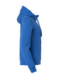 021034 Basic Hoodie Full zip Ladies Kobalt Clique