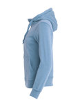 021034 Basic Hoodie Full zip Ladies Licht Blauw Clique