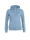 021034 Basic Hoodie Full zip Ladies Licht Blauw Clique