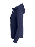 021034 Basic Hoodie Full zip Ladies Dark Navy Clique