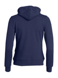 021034 Basic Hoodie Full zip Ladies Dark Navy Clique