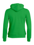 021034 Basic Hoodie Full zip Ladies Appel Groen Clique