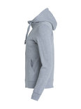 021034 Basic Hoodie Full zip Ladies Grijs Melange Clique