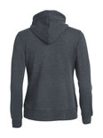 021034 Basic Hoodie Full zip Ladies Antraciet Melange Clique