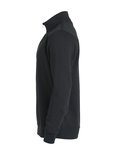 021033 Basic Sweater Half Zip Zwart Clique