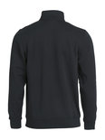 021033 Basic Sweater Half Zip Zwart Clique