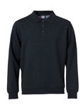021032 Basic Polo Sweater Antraciet Melange Clique
