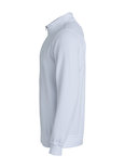 021033 Basic Sweater Half Zip Wit Clique