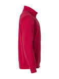 021033 Basic Sweater Half Zip Rood Clique
