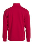 021033 Basic Sweater Half Zip Rood Clique 