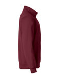 021033 Basic Sweater Half Zip Bordeaux Clique