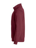 021033 Basic Sweater Half Zip Bordeaux Clique 