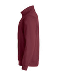 021033 Basic Sweater Half Zip Bordeaux Clique