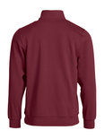 021033 Basic Sweater Half Zip Bordeaux Clique 