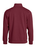 021033 Basic Sweater Half Zip Bordeaux Clique
