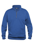 021033 Basic Sweater Half Zip Kobalt Clique