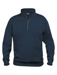 021033 Basic Sweater Half Zip Dark Navy Clique 