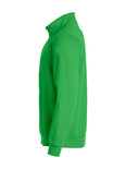 021033 Basic Sweater Half Zip Appel Groen Clique