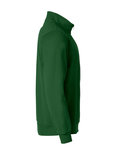 021033 Basic Sweater Half Zip Flessen Groen Clique