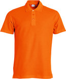 028230 Basic Polo Diep Oranje Clique