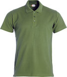 028230 Basic Polo Leger Groen Clique