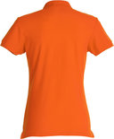 028231 Basic Polo Ladies Diep Oranje Clique