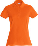 028231 Basic Polo Ladies Diep Oranje Clique