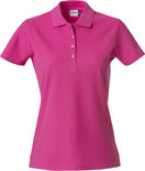 028231 Basic Polo Ladies Helder Kersen Clique