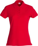 028231 Basic Polo Ladies Rood Clique