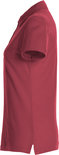 028231 Basic Polo Ladies Bordeaux Clique