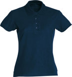 028231 Basic Polo Ladies Dark Navy Clique