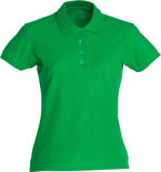 028231 Basic Polo Ladies Appel Groen Clique