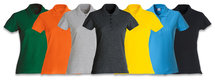 028231 Basic Polo Ladies Flessen Groen Clique