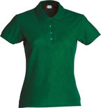 028231 Basic Polo Ladies Flessen Groen Clique