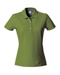 028231 Basic Polo Ladies Leger Groen Clique