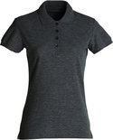 028231 Basic Polo Ladies Antraciet Melange Clique