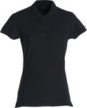 028231 Basic Polo Ladies Zwart Clique