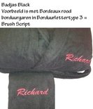 ARC101 Badjas met Capuchon Black (zwart) A&R