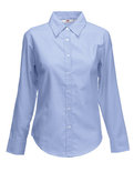 F700 Lady-Fit Oxford Shirt met lange mouwen Fruit of the Loom