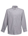 F600 Heren Oxford Shirt met lange mouwen Fruit of the Loom