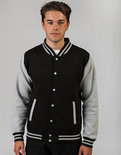 JH043 Varsity Jacket Just Hoods