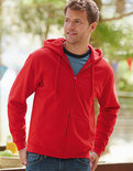 F401N Classic Hooded Sweat Jacket Fruit of the Loom